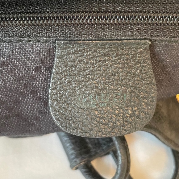 Gucci Black Leather Suede Bamboo Backpack Bag main image 7